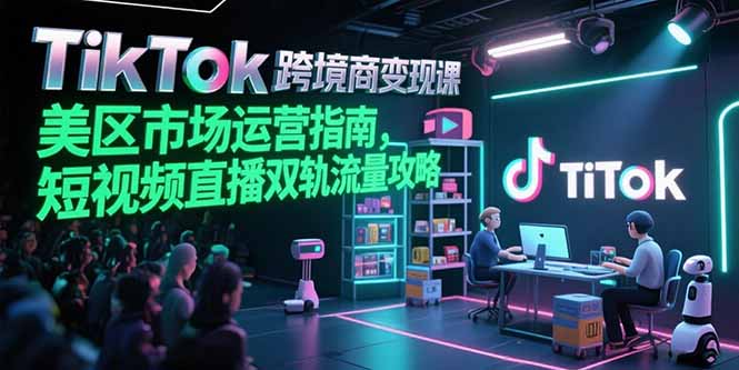 怎么做TikTok跨境电商？（短视频+直播+变现课+运营指南）-狂金网创