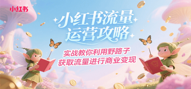 小红书推广引流（运营攻略、实战案例、野路子获取流量）-狂金网创