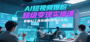 AI制作短视频快速涨粉技巧(含变现实操,AI工具教程)-狂金网创
