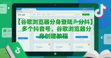 电脑网页登陆多个抖音号（谷歌浏览器分身创建教程）-狂金网创