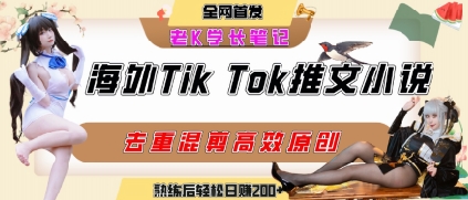 tiktok小说推文教程（流程讲解）-狂金网创