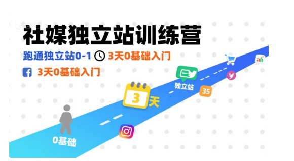 社媒独立站实操教程（引流+营销，3天0基础入门）-狂金网创