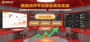 美团点评外卖排名规则机制（优化实战，提升店铺曝光和流量）-狂金网创