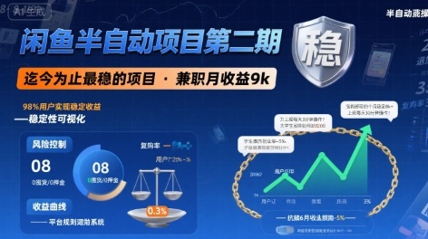 闲鱼半自动项目搬砖玩法（效率不高）-狂金网创