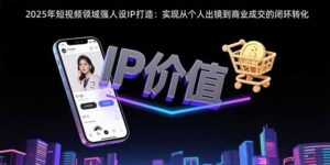 2025年短视频领域人设IP打造(案例、模板、要素)-狂金网创