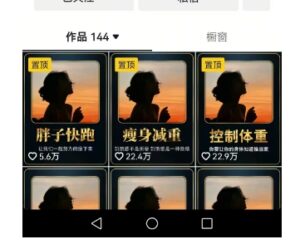 短视频减肥健身细分赛道案例拆解（高变现）-狂金网创