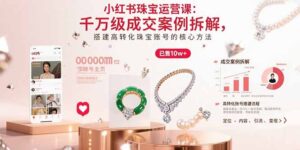 小红书带货（珠宝赛道千万级成交案例拆解）-狂金网创