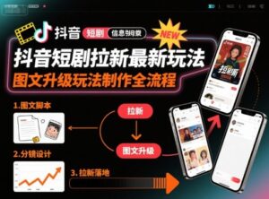 抖音短剧拉新，图文玩法制作流程（操作简单，0粉可做）-狂金网创