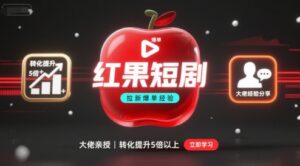 红果短剧拉新如何提高短剧转化（大佬爆单经验分享）-狂金网创