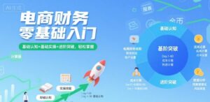 电商财务零基础入门（基础认知+基础实操+进阶）-狂金网创