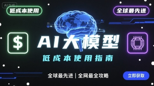 低成本使用国内外AI大模型+工具（全球先进AI使用指南）-狂金网创
